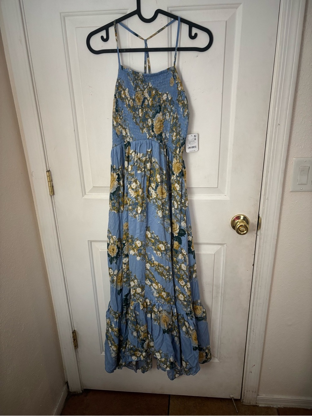 FP Movement by Free People Light Blue Floral Maxi Dress